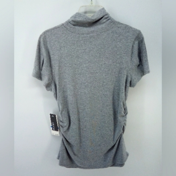 NWT Kenneth Cole Reaction Gray Mock Neck Cinched Sides XL - Picture 4 of 7